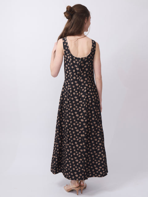 Ballet Tank Maxi, Yayoi black & camel