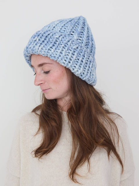 Soft Wool Roving Hat, cosmos