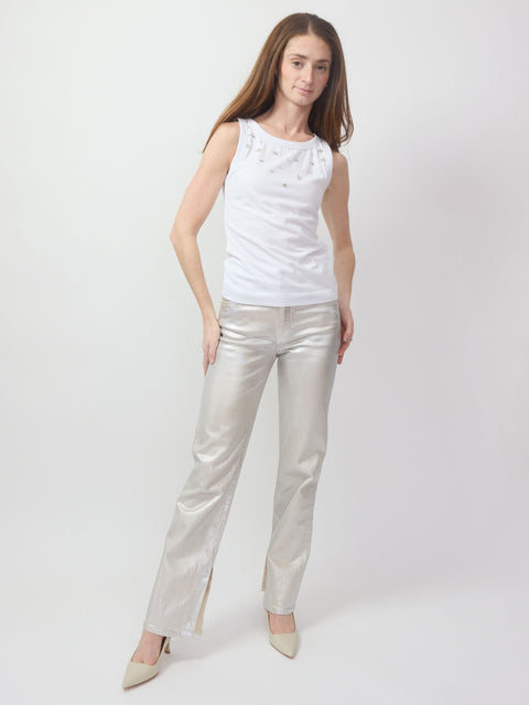 Joline, white rhinestones