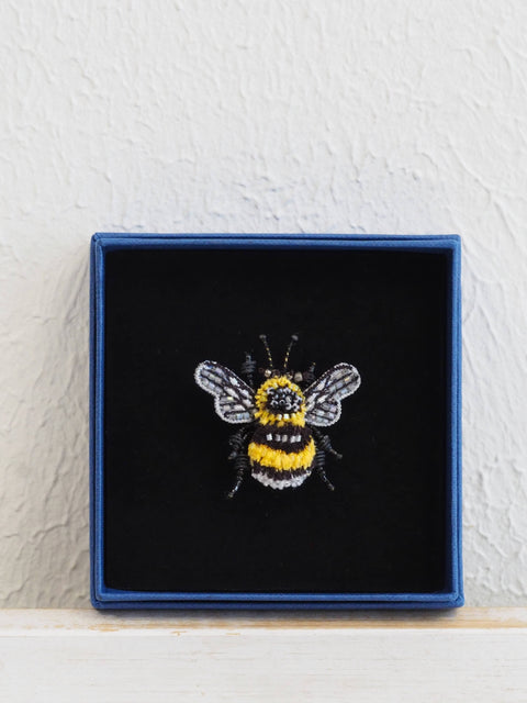 Yellow Banded Bee Brooch