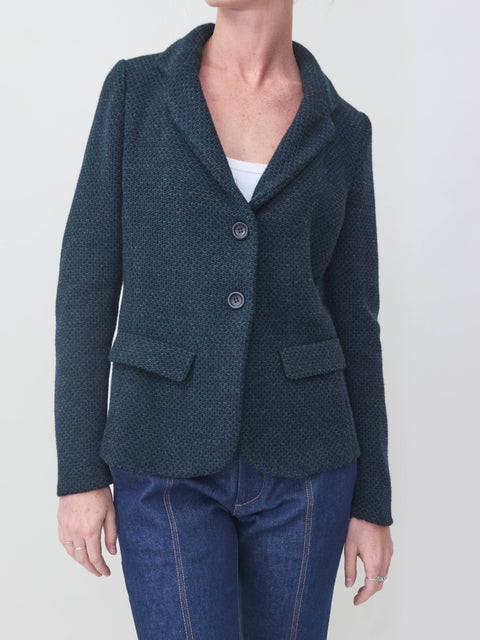 Blazer Chicco Riso, blue/charcoal/green