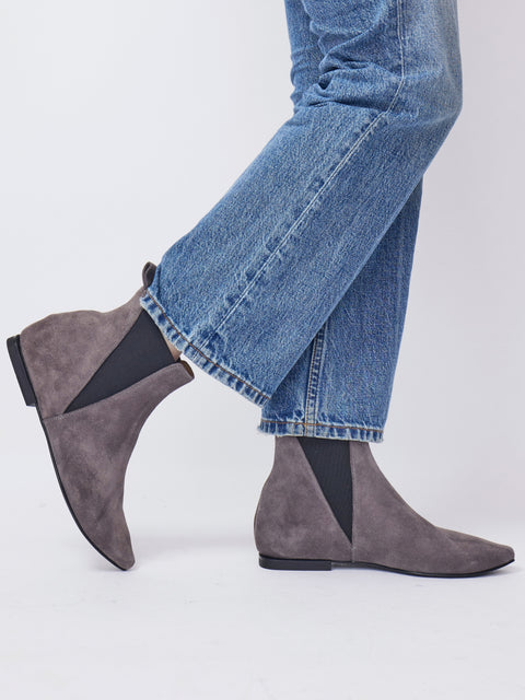 Smoke Show Chelsea Boot, Grey Suede