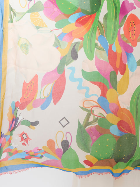 Amos Cactus Flower Scarf