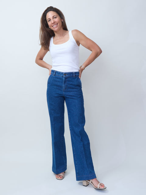 California, blue denim