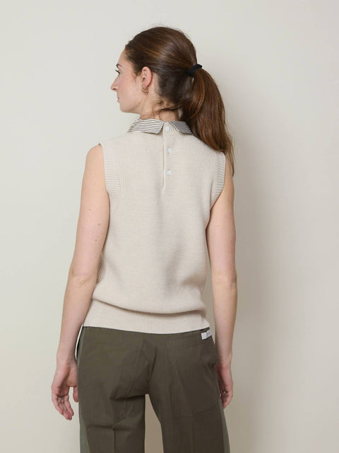 School Vest, Beige