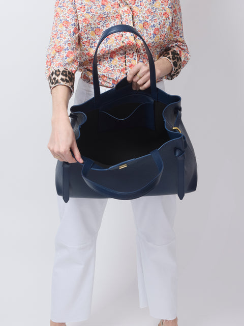 Gyoza Tote, Midnight Pebble Grain