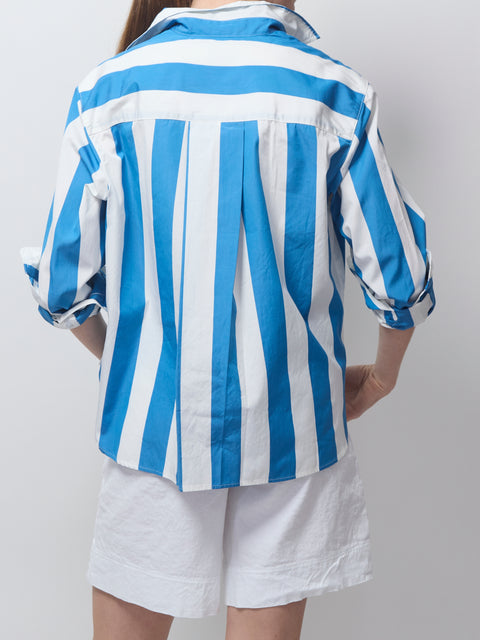 Silvio, wide blue stripe