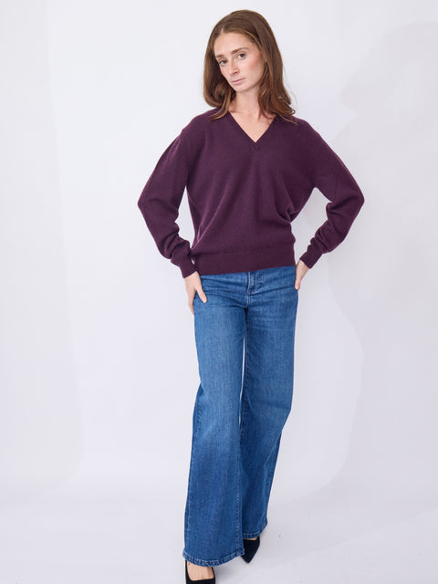 Light V Neck, Black Narcissus