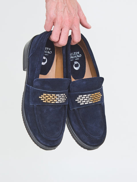 Jackson Lug Loafer, navy suede