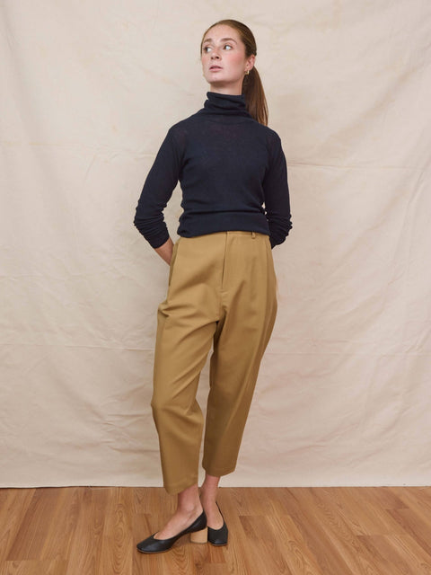 Sand Pant, moca double satin