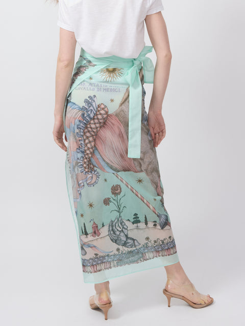 The Celestial Steed Cotton/Silk Pareo
