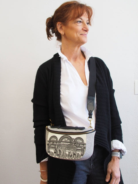 Mirage Belt Bag, Noir et Blanc