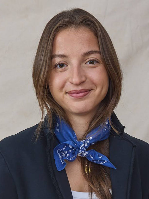 Cotton Field Bandana, Azure Blue