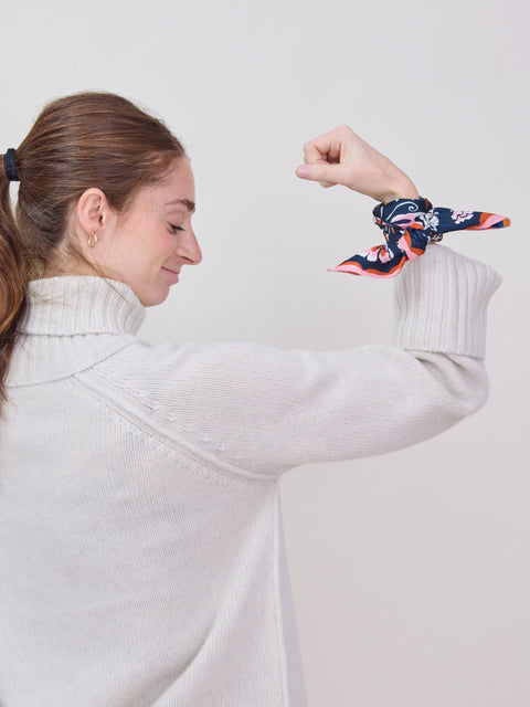 Silk Two-Fer Scarf, Wildwood