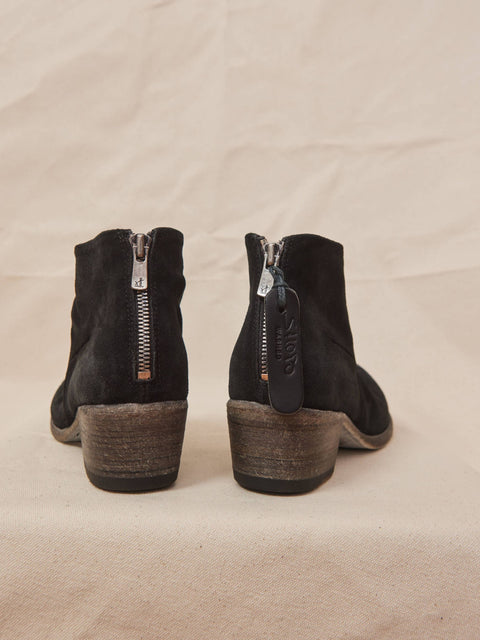 Sensory Washed Bootie, Nero