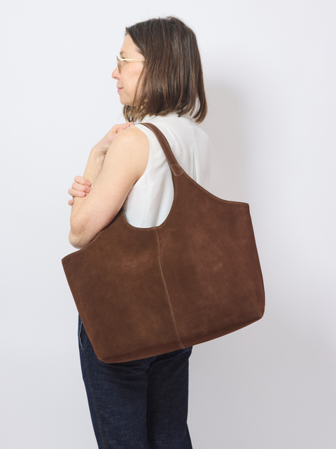 Cabas XL, cocoa suede