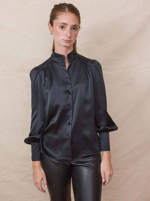 High Profile Blouse, W Black