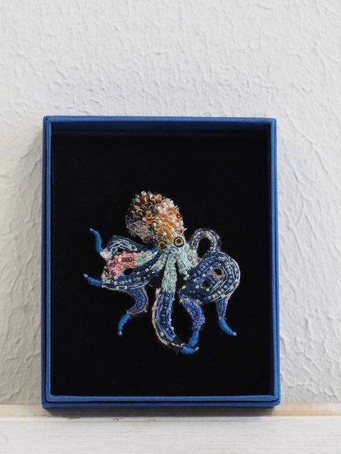 Day Octopus Brooch
