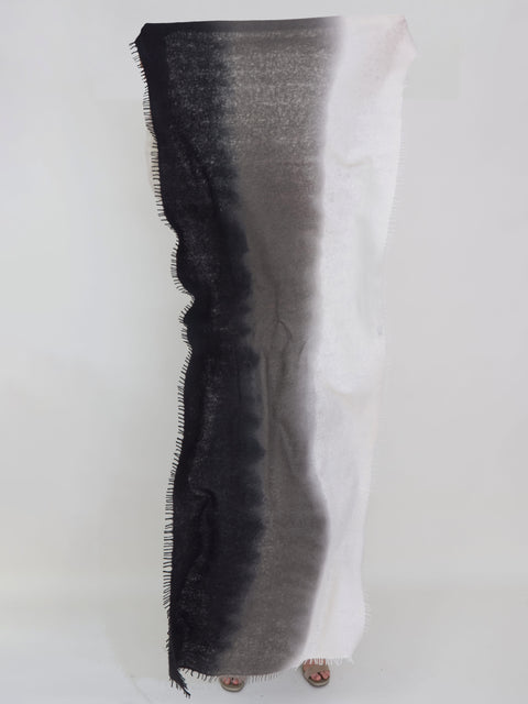 Luxo Cashmere Scarf, black/grey/cream