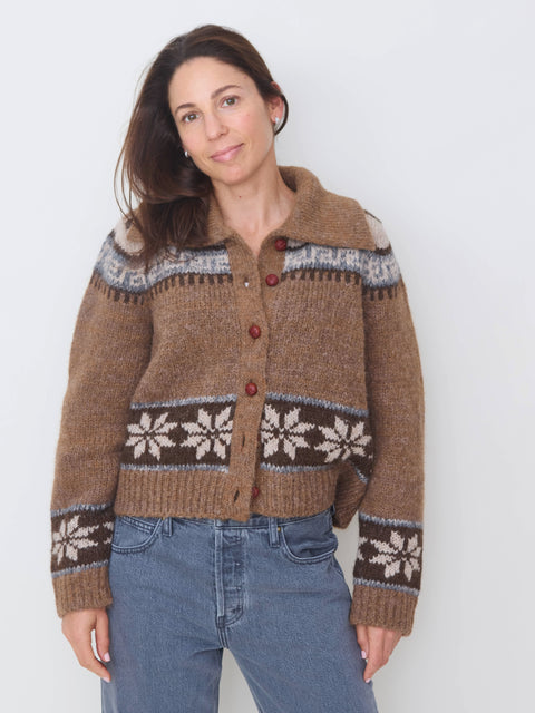 Nordic Scholar Cardigan, Hickory