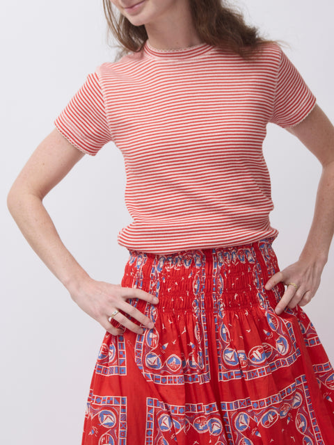 Little Tee, Pimento Stripe