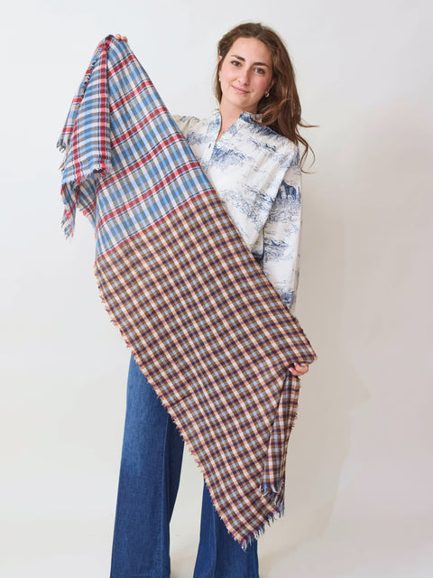 Multi Check Scarf