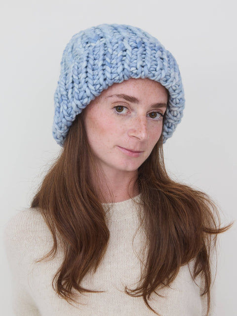 Soft Wool Roving Hat, cosmos