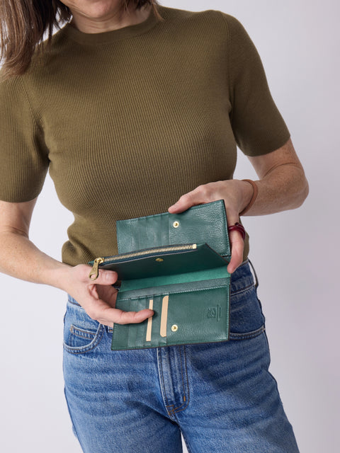Storia Medium Wallet, Verde Oleandro
