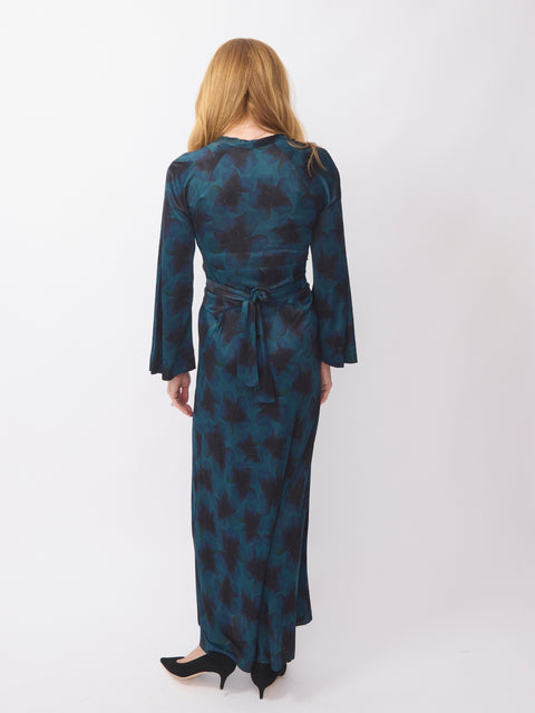 Alix Dress, Blue Graphical