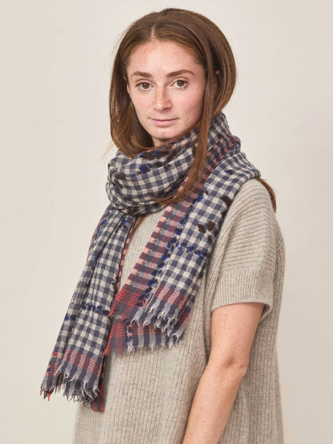 Flowers Echarpe No. 693, Slate Grey