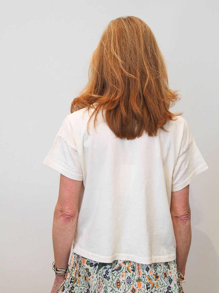 the Pocket Tee, Washed White