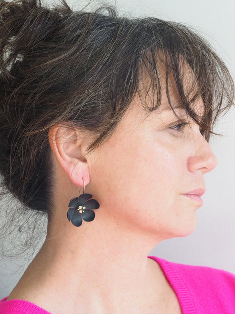 Hellebore Bronze Earring
