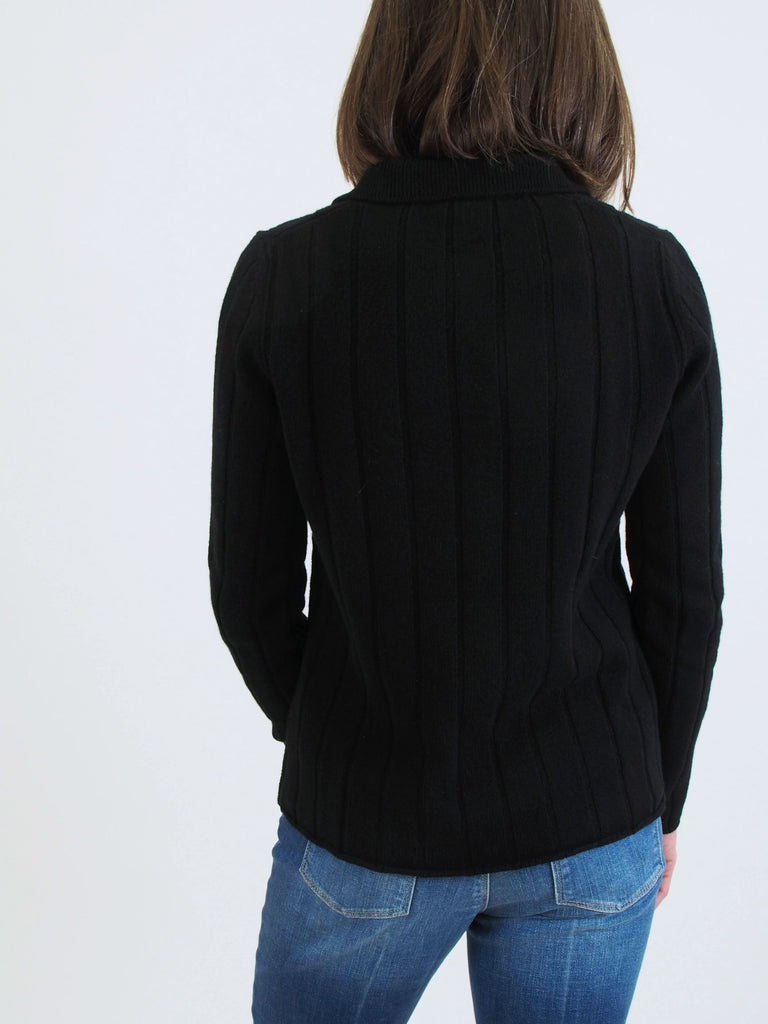 2322 Polo Sweater, Black