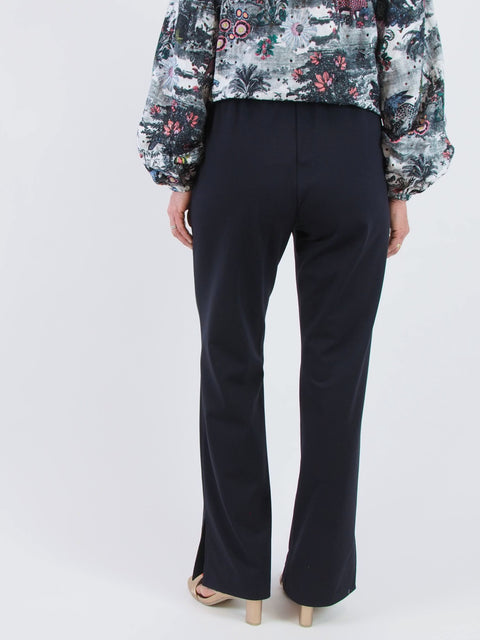 Side Vent Trousers, navy