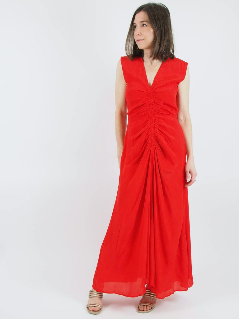 Tora Long Dress, Red