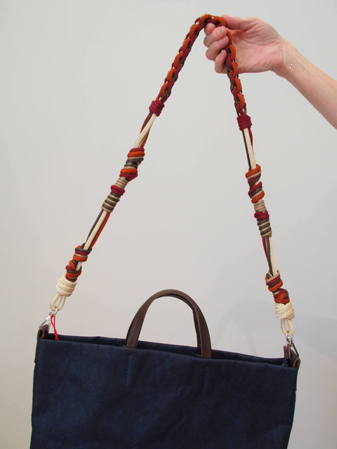 Macrame Bag Strap/100cm/Brown & Orange
